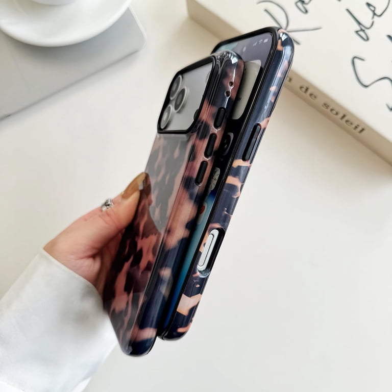 Compatible with iPhone 16 Pro Case Cute Tortoise Shell Pattern Brown  Leopard Phone Case for Women Girls, Shockproof TPU and Hard PC Protective  Cover-Brown Tortoise Shell - Walmart.com