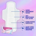 thumbnail image 4 of Always Pocket avec Serviettes FlexFoam, Taille 1, Régulières, avec Ailes, Sans Parfum, 4 of 20
