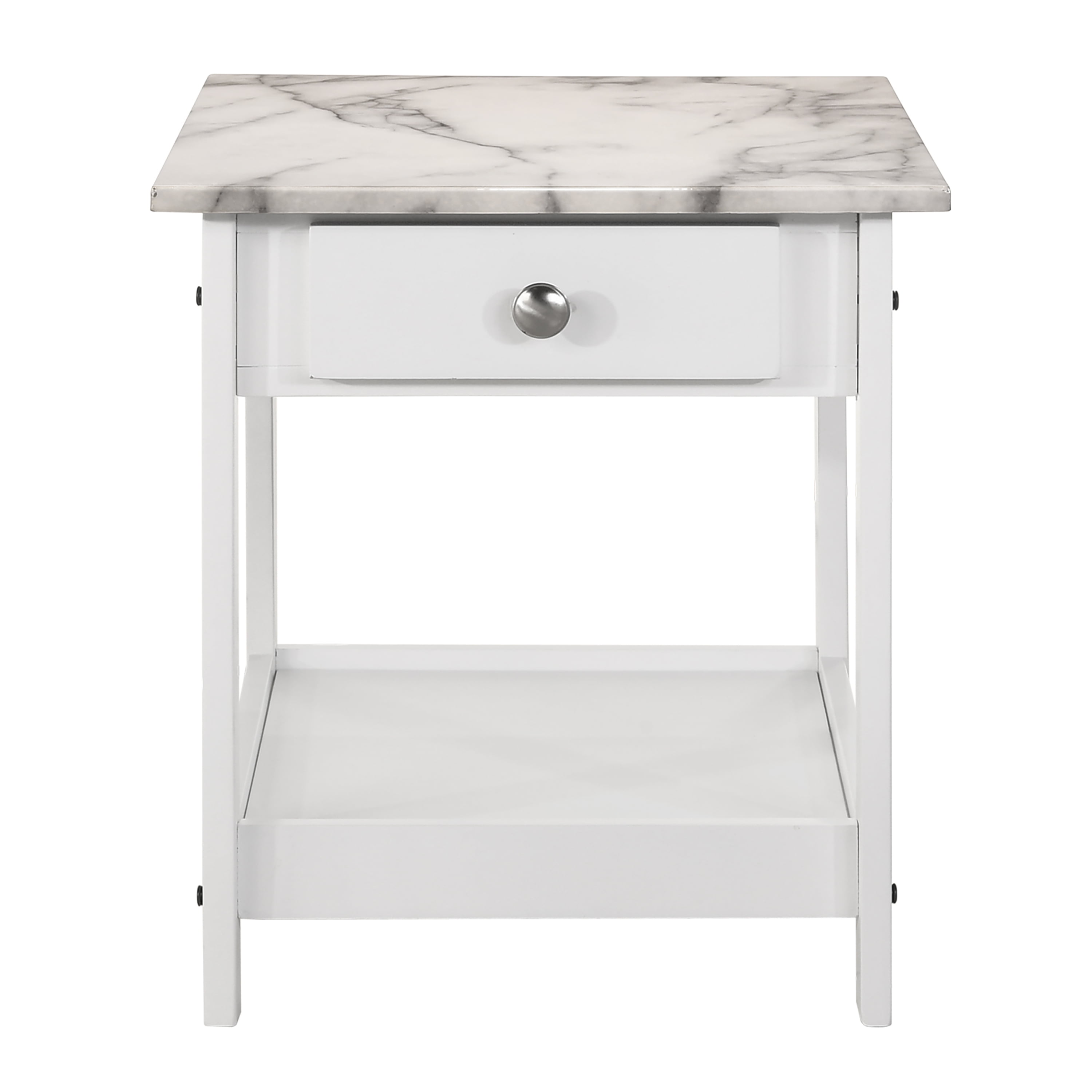Furniture of America Umbra Storage Wood White 3-Piece Coffee Table Set