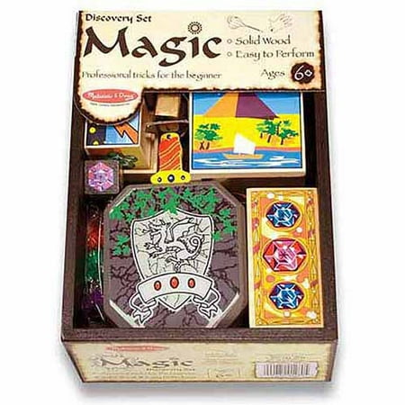 Melissa & Doug Discovery Magic Set With 4 Classic Tricks, Solid-Wood Construction