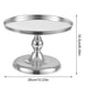 thumbnail image 4 of Estante de exhibición de la fruta del postre de la decoración del tenedor de la magdalena redondo del metal del soporte de la torta para el partido, M, plata Speravity HA003900-03, 4 of 7