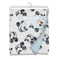 thumbnail image 5 of Lambs & Ivy Disney Baby MICKEY MOUSE Baby Blanket - Blue/White Minky/Jersey, 5 of 5
