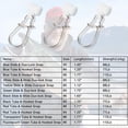thumbnail image 3 of Sinker Slides for Fishing, Sinker Weight Silder Line Slide Sleeve Swivel Duo Lock Snaps for Saltwater Surf Bottom Fishing Fish Fider Rig Catfish Rig White Duo-Lock Snap 100 Pack, 3 of 7