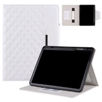 SaniMore for iPad 10th Generation 10.9" 2022 Case, PU Leather Case with Card Slot & Kickstand Pencil Holder Shockproof Protective Case for iPad 10th Generation Women Men, White