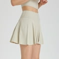 thumbnail image 2 of PMVFHDE Women High Waist 2 In 1 Mini Skirts For Women Running Tennis Skort With Shorts Yoga Fitness Badminton Sports Skirt White,XL, 2 of 5