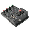 thumbnail image 3 of 2 Channels Audio Mixer, USB Power Supply Stable Performance 2 Channels Portable Audio Mixer Sound Board  for Internet Karaoke, 3 of 7