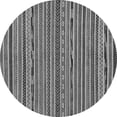 thumbnail image 1 of Ahgly Company Indoor Round Abstract Gray Modern Area Rugs, 6' Round, 1 of 4