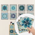 thumbnail image 1 of 20 pegatinas decorativas para azulejos de pared con mosaico, despegar y pegar, para decoración del hogar, patrón de sello contra salpicaduras, 5,9 x 5,9 pulgadas, para cocina y baño, sala de estar, p, 1 of 4