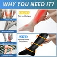 thumbnail image 4 of 4 Pairs Medical Sport Compression Socks - 15-20mmhg Graduated Knee-High Support for Men & Women, Ideal for Soccer, Running, and Nurses, 4 of 7