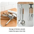 thumbnail image 2 of Paquete de 4 ganchos para colgar utensilios debajo del gabinete para cocina y baño JAMW Sencillez, 2 of 5