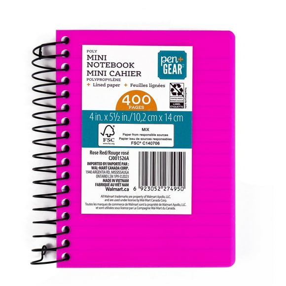 Pen+Gear Poly Fat Little Ntbk Asst