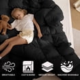 thumbnail image 4 of Superior Solid Comforter Down Alternative Bedding, King, Black, 4 of 9