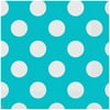 Way to Celebrate! Polka Dot Teal Paper Luncheon Napkins, 6.5in, 45ct