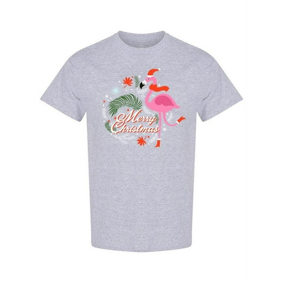 Christmas With Flamingo T-Shirt Women -SPIdeals Designs, Female 3X-Large