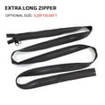 thumbnail image 4 of Deago 2PCS #10 39" Separating Large Plastic Zippers Black Tape with Double Pull Tab Slider Heavy Duty Zippers for Sewing Tents Coats Overcoats Boat Cover Canvas, 4 of 8