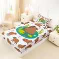 thumbnail image 4 of Erosebridal Funny Capybara Twin Sheet Sets,Cartoon Ribbon Bows Bedding For Girls Kids 3 Pieces, 4 of 6