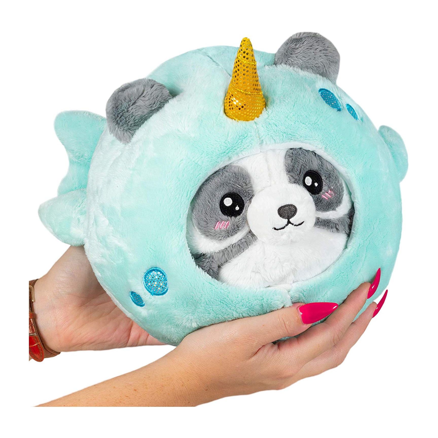 Squishable Undercover Panda In Narwhal 7 Inch Plush Figure - Walmart.com - Walmart.com