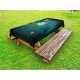 thumbnail image 1 of Space Outdoor Tablecloth, Majestic Orion Nebula Dust Cloud Celestial Energy Plasma Astronomical Object Picture, Decorative Washable Fabric Picnic Tablecloth, 58 X 104 Inches, Teal Green, by Ambesonne, 1 of 2