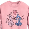 thumbnail image 2 of Disney - Lilo & Stitch - Angel & Stitch Share Kisses - Toddler & Youth Crewneck Fleece Sweatshirt, 2 of 4