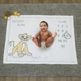thumbnail image 6 of Disney Lion King Simba White, Tan, and Grey Milestone Baby Blanket, 6 of 6