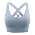 thumbnail image 4 of idosla Sports Bra for Women High Support, High Impact Sports Bra Adjustable Supportive Wireless Gym & Yoga (Blue, XL), 4 of 6