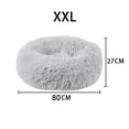 thumbnail image 4 of Barhoo Plush Round Pet Bed Comfortable Donut Cuddler Cushion for Dogs Cats Deep Sleep Calming Anxiety Relief Soft Warm Kennel Machine Washable Self Warming Sleeping Nest for Small Medium Pets, 4 of 8