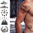 thumbnail image 1 of Cuadros Decorativos 15 uds, tatuaje adhesivo para brazo, tatuajes geniales impermeables, tatuaje de dibujos animados 3D para hombres y mujeres Wdftyju embutido en tela, 1 of 4