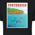 thumbnail image 3 of Luca - Portorosso Italy Postcard - Juniors Cropped Cotton Blend T-Shirt, 3 of 5