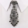 thumbnail image 3 of Mens Crystal Rhinestone Necktie Adjustable Luxury Shiny Decorative Sparkling Neck Tie for Wedding Party, 3 of 3