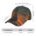 thumbnail image 2 of Fotbe Sunset Prairie Meditating Horse Gorro Clásico de Béisbol, Gorra Ajustable con Broche Snapback, Gorro de Exterior de Algodón Suave, 2 of 6