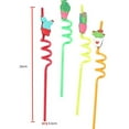 4 Different Christmas Straws Shape Cocktail Straws Paper Straws Drink