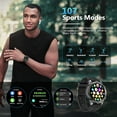 thumbnail image 3 of Smart Watch for OnePlus 9 Pro - with LED Flashlight, 1.43" AMOLED Display, Outdoor Smartwatch with Compass/Altitude/Air Pressure, Waterproof Fitness Tracker Watch, 3 of 5