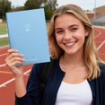 thumbnail image 5 of Blue Pastel Lined Notebook 7.28 x 10.16 Inches, Star Moon Softcover Writing Journal, Single Bulk Stationery Notebook for Office Memos, Travel Journaling & Daily Task Planning, 5 of 8