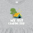 thumbnail image 4 of Inktastic My 1st Camping Trip Girls Baby Dress, 4 of 5