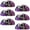 Multicolored 2, variant on PhooArto 6 Pcs Cup Drawer Pulls, Vintage Bookshelf Patterns Shell Shape Handles Cabinet Knobs for Dresser Cupboard Closet Wardrobe with Screws