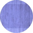 thumbnail image 1 of Ahgly Company Indoor Round Abstract Blue Contemporary Area Rugs, 7' Round, 1 of 4