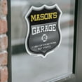 thumbnail image 4 of Mason's Garage I Can Fix Everything But Stupid (2 Pack) 12 inch X 12 inch Shield Shaped Heavy Duty 3.2 mil Vinyl Decals To last, Gift for Dads and Uncles Classic Americana Crafted in, 4 of 6