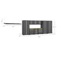 thumbnail image 3 of NewAge Products Pro Series Platinum 11 Piece Cabinet Set, Heavy Duty 18-Gauge Steel Garage Storage System, LED Lights / Wall Mounted Shelf Included, 3 of 9