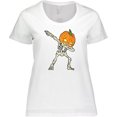 thumbnail image 3 of Inktastic Halloween Dabbing Great Pumpkin Skeleton Women's Plus Size T-Shirt, 3 of 5