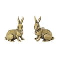 thumbnail image 3 of GROWTH TANK 2 Pieces Rabbit Cabinet Knob Brass Door Handles for Kitchen Wardrobe Dresser Brown, 3 of 9