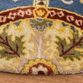 thumbnail image 6 of SAFAVIEH Wyndham Carrissa Floral Wool Area Rug, Blue/Gold, 6' x 9', 6 of 8