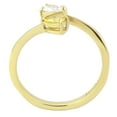 thumbnail image 3 of Gold Womens Ring Yellow Zircoin Stainless Steel Anillo Color Oro Amarillo Para Mujer Acero Inoxidable, 3 of 5
