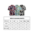 thumbnail image 2 of Geeksport Men's Flower Hawaiian Casual Shirts Button Down Floral Summer Beach Shirt for Vacation, 2 of 7