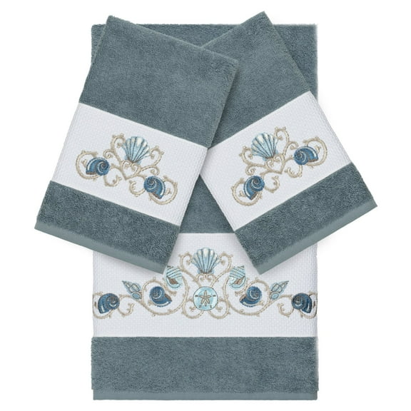 Linum Home Textiles Bella Embellished Turkish Cotton Towel Set