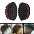 thumbnail image 4 of New Double-Sided Magic Twisted Hairbrush Sponge Fashion Styling Oval Dual Use Perforated Curly Sponge Wave Roll Washable Tool, 4 of 9