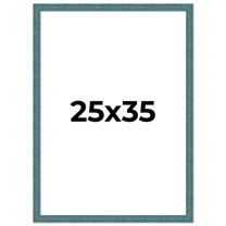 25x35 Frame Blue Rustic Barnwood Solid Wood Picture Frame Width 1.25 Inches | Interior Depth 0.5