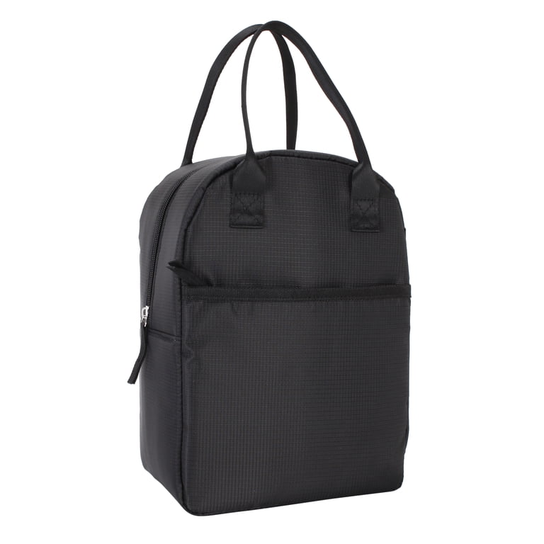 Mainstays Black Reusable Lunch Bag, 6L Capacity photo 2