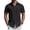 Black, variant on Mens Casual Shirts Short Sleeve Untucked Casual Dress Shirts