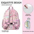 thumbnail image 5 of Axolotl Kawaii Cute Cartoon Lovers Students Backpack, Adorable Funny Colorful Mythical Fantasy Creature Design, 5 of 6