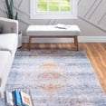 thumbnail image 4 of Unique Loom Budapest Collection Area Rug - Buda (4' 1" x 5' 9" Rectangle Gray/Blue), 4 of 7